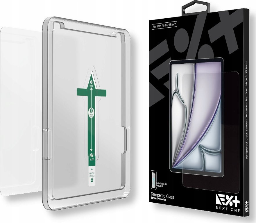 Mbrojtëse ekrani Next One Tempered Glass, për iPad Air M2 13", transparente