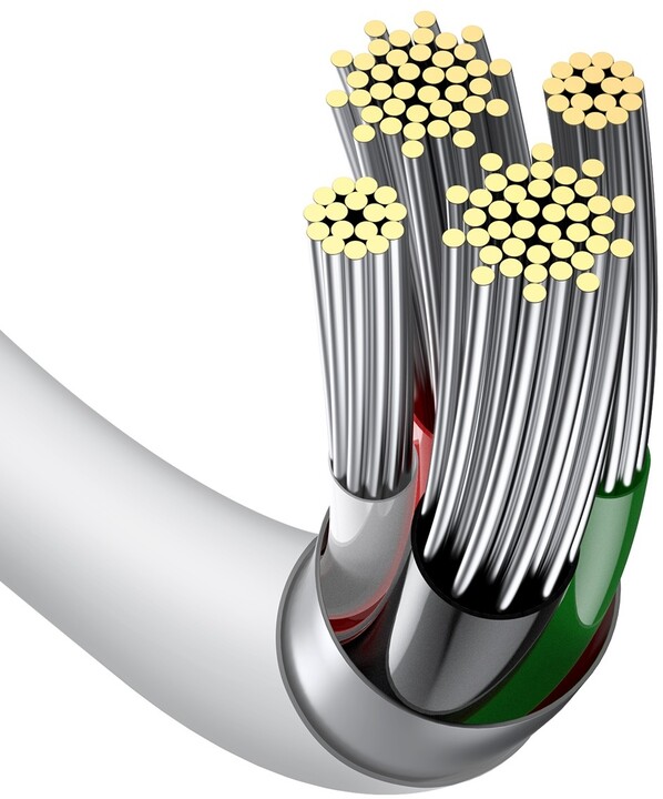 Kabllo BASEUS Superior Series USB-A - Lightning, 2.4A, 2m, e bardhë