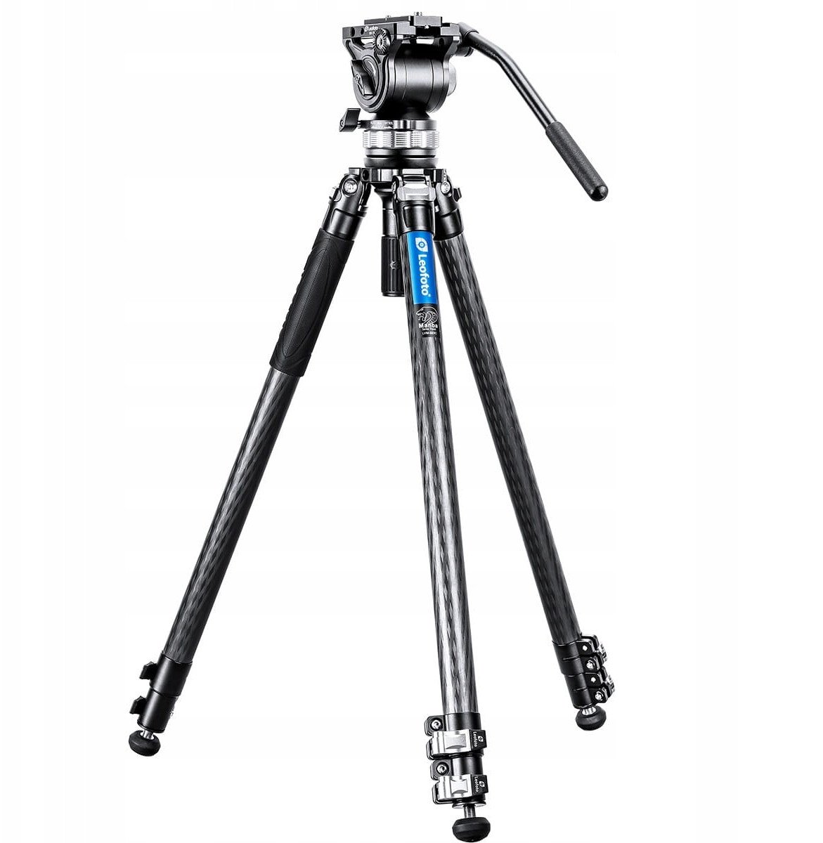 Tripod për video Leofoto Manba LVM-323C BV-15, fibra karboni, kokë fluid