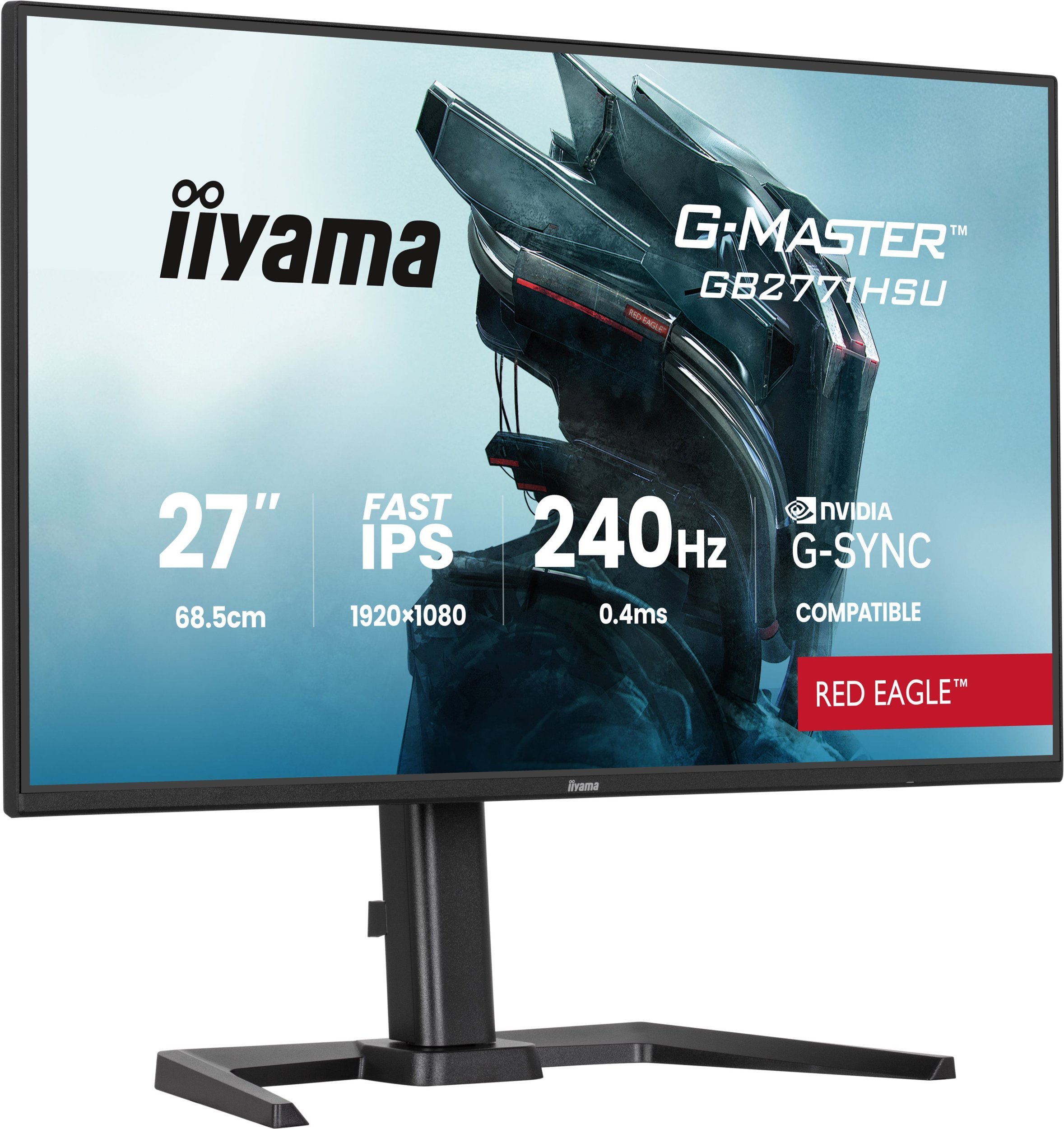 Monitor gaming Iiyama G-Master GB2771HSU-B1, 27", 240Hz, i zi