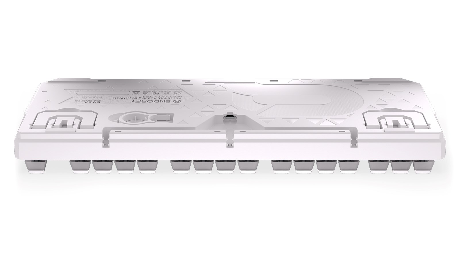 Tastierë mekanike Gaming Endorfy THOCK TKL OWH P, USB, Kailh Brown, RGB, e bardhë