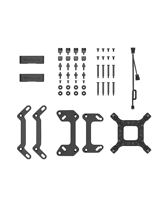 Ftohës me ujë Deepcool LT520, 12 cm, i zi