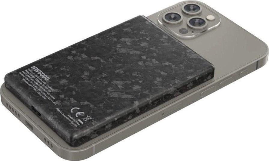 Power bank Nitecore NW5000, 5000mAh, karikim wireless magnetik 15W, i zi