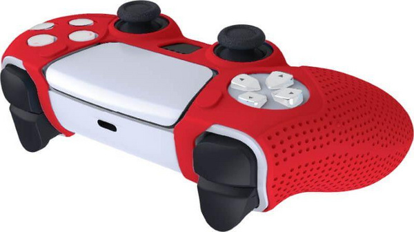 Mbrojtëse White Shark për konsolë PS5, e kuqe