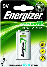 Bateri Energizer Power Plus, 9V, 175mAh
