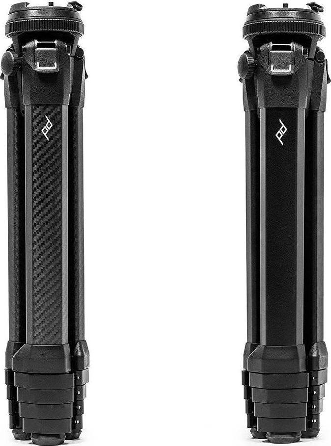 Trekëmbësh udhëtimi Peak Design Travel Tripod, fibër karboni, 150cm, gri