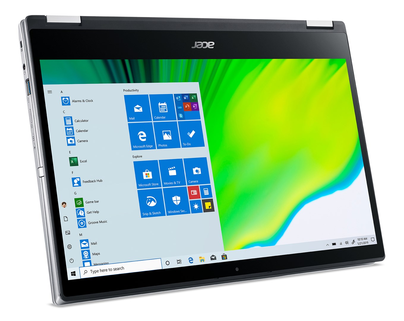 Laptop Acer Spin 3, 14", Intel i5-1035G4, 8 GB RAM, 1 TB SSD, i argjendtë