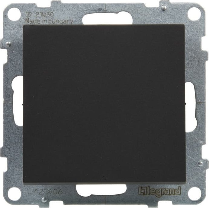 Çelës shkallësh Legrand SUNO 721406, 10AX 250V, montim i fshehtë, i zi