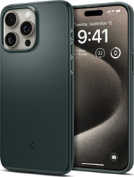 Mbrojtëse telefoni Spigen Thin Fit MagSafe, iPhone 16 Pro Max, Abyss Green, e gjelbër