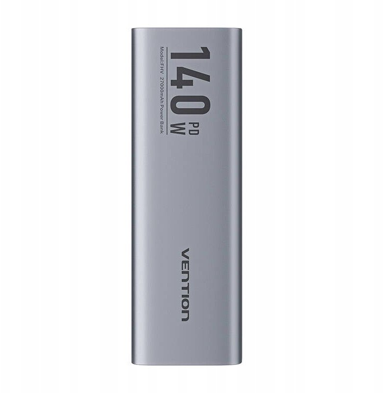 Power bank Vention, 27000mAh, 140W, gri me ekran LED