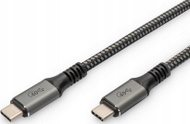 Kabllo Digitus USB 4.0 Type C, 20 Gbit/s, 8K, 60 W, gri