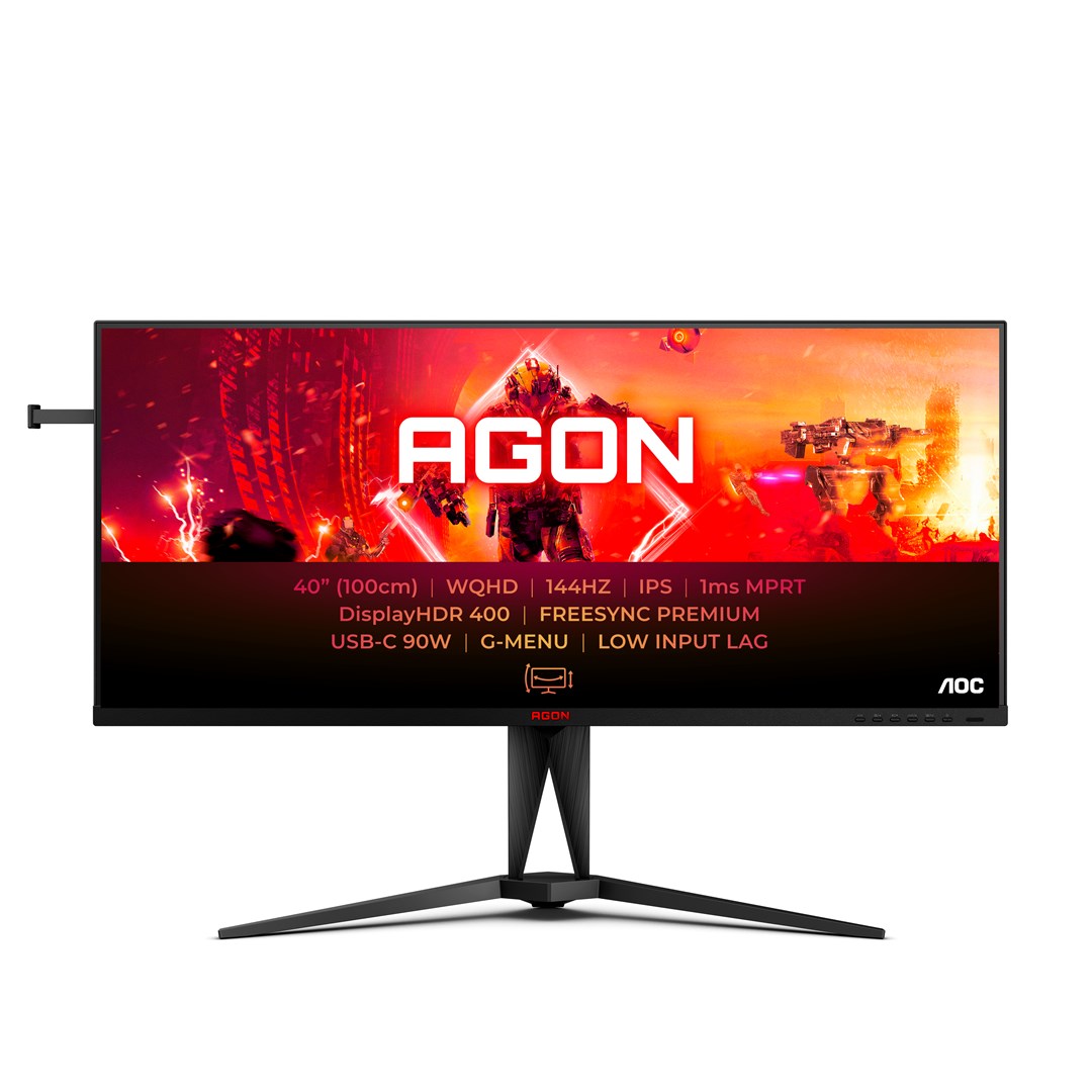 Monitor AOC AGON 5 AG405UXC, 39.5", Wide Quad HD, 144 Hz, i zi