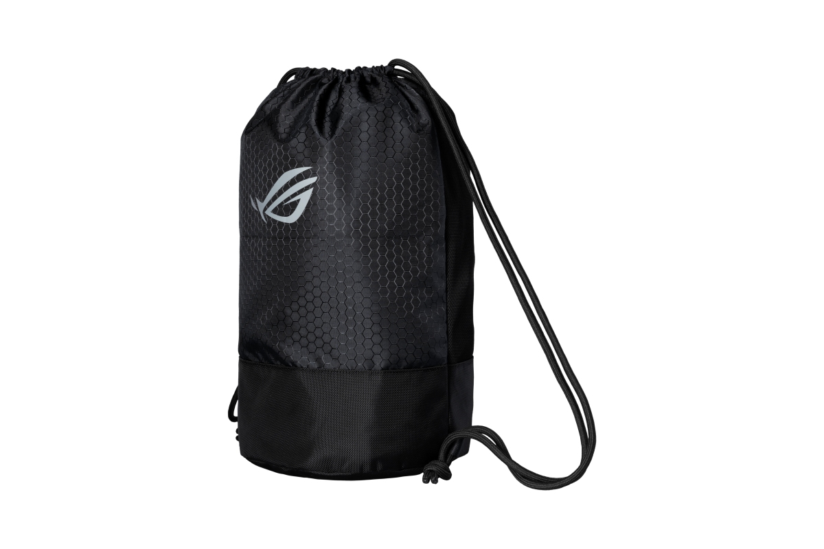 Çantë shpine Asus ROG Os101 Sackpack, poliestër rezistent, kundër ujit, e zezë