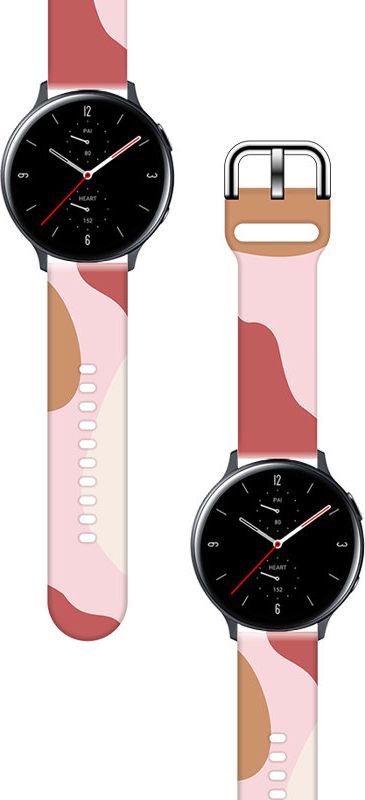 Rrip dore Hurtel Strap Moro për Samsung Galaxy Watch 46mm, silikoni, kamuflazh