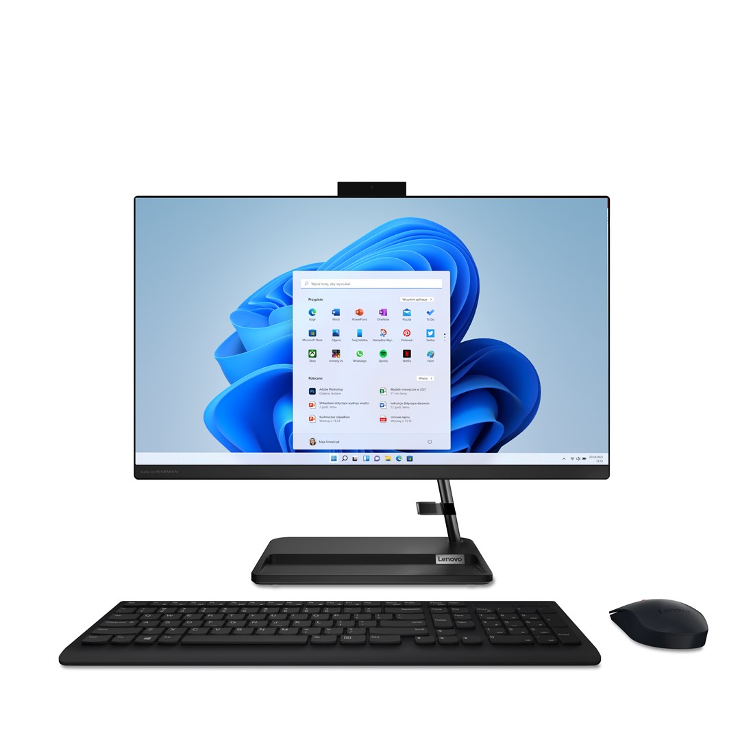 Kompjuter All-in-One Lenovo IdeaCentre AIO 3 24IAP7, 23.8" FHD, i5-12450H, 16GB RAM, 512GB SSD, i zi