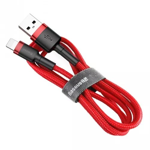 Kabllo Baseus, USB A / Lightning, 2 m, e kuqe