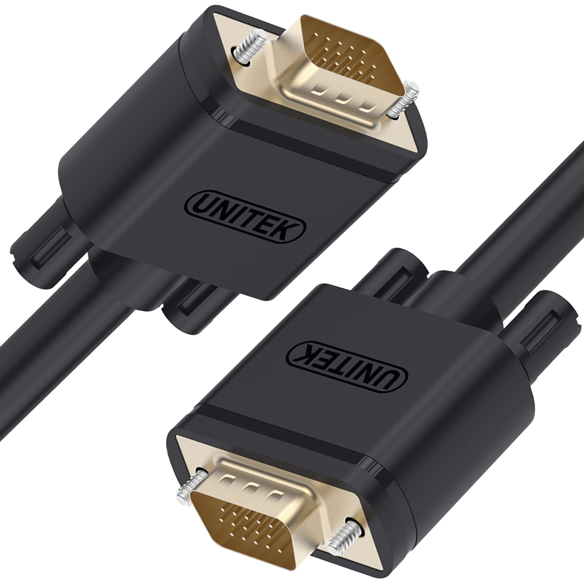 Kabllo Unitek D-Sub (VGA) - D-Sub (VGA), 1m, e zezë