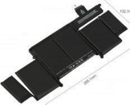 Bateri laptopi Renov8 A1493, për MacBook Pro Retina 13", e zezë