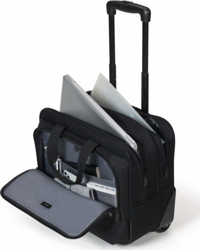 Çantë trolley për laptop Dicota Top Traveller Eco Base, 13-16", 25L, e zezë