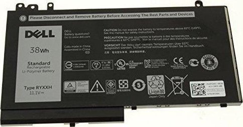 Bateri laptopi Dell, 38Wh, Lithium ion, e zezë