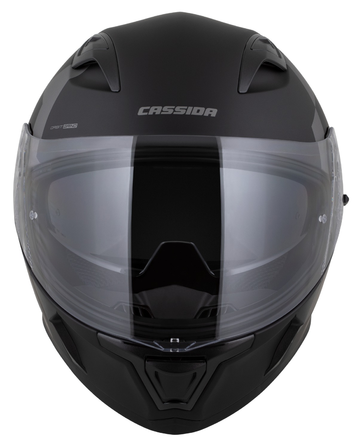 Helm integral Cassida Orbit Grind 2026, polikarbonat, vizor dielli, i zi mat gri