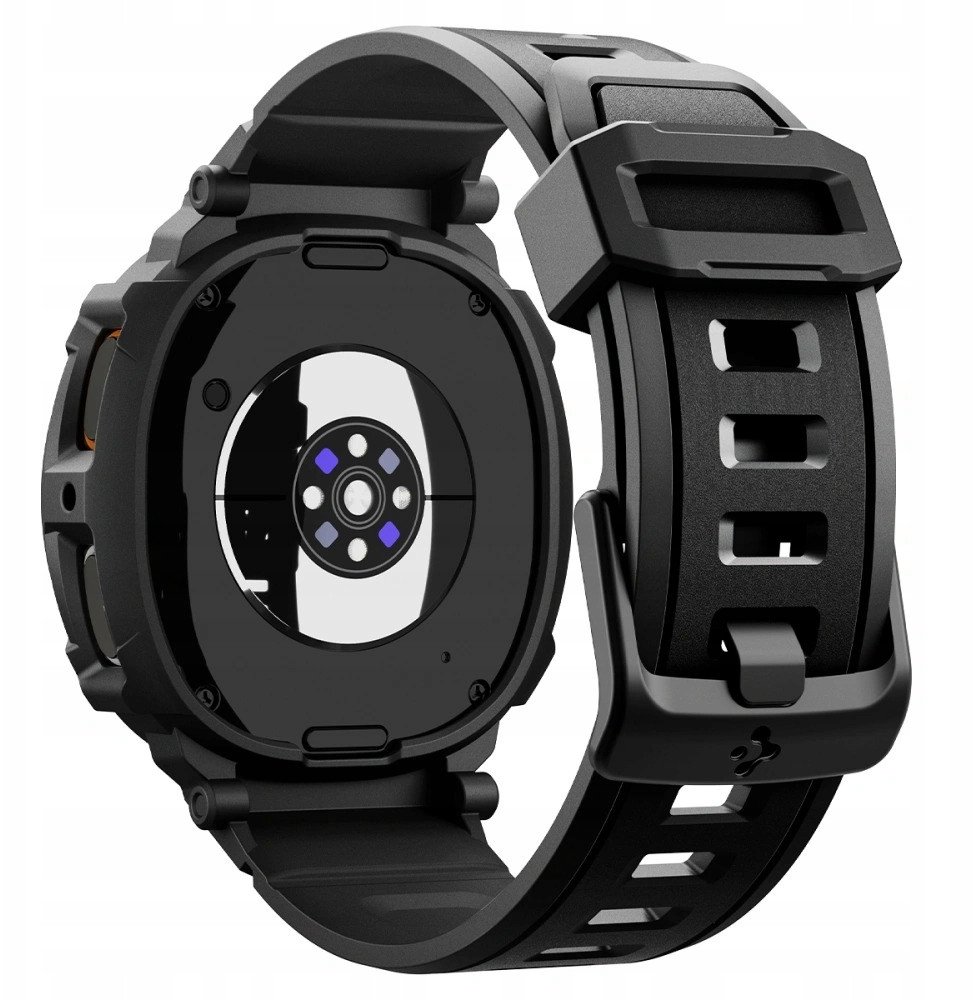 Rrip mbrojtës smartwatch Spigen Rugged Armor Pro, për Samsung Galaxy Watch8 44mm, i zi