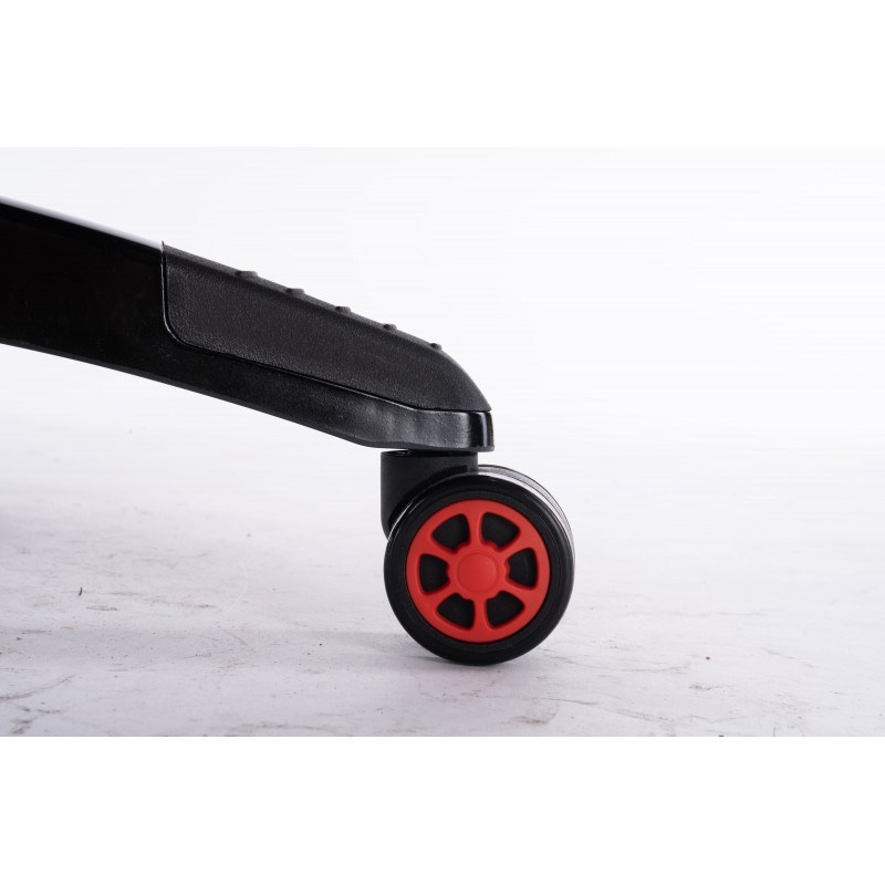 Karrige lojërash Top E Shop Drift Swivel, e zezë/e kuqe