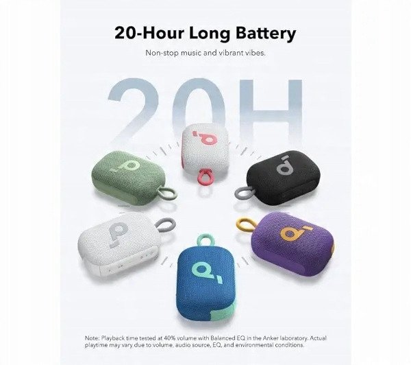 Kufje portative Anker SoundCore Select 4 Go, 5W, IP67, 20 orë bateri, jeshile