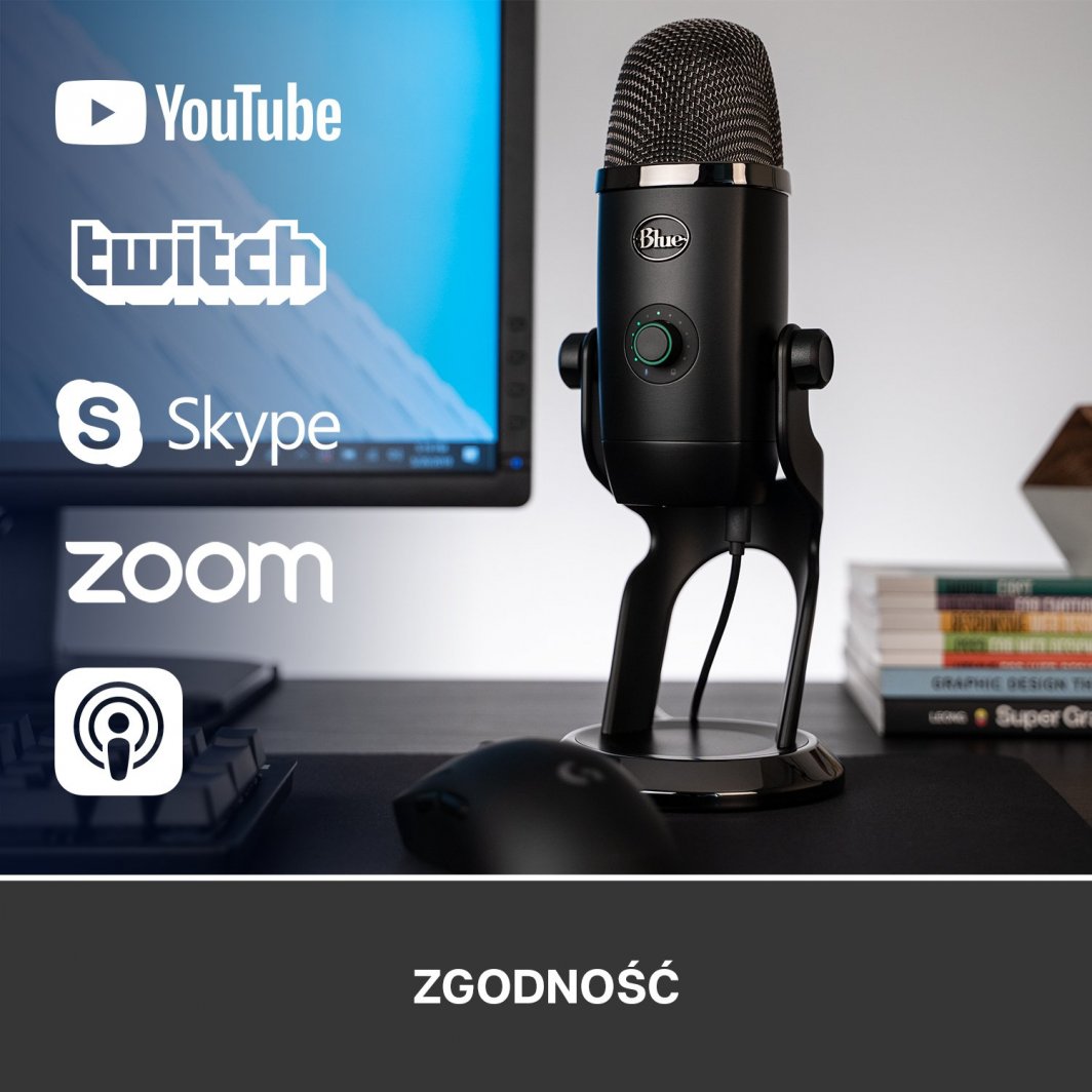 Mikrofon Blue Yeti X Pro, i zi