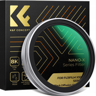 Филтер K&amp;F Black Diffusion 1/4 за Fujifilm X100 X100S X100VI X100F, 52mm, црн