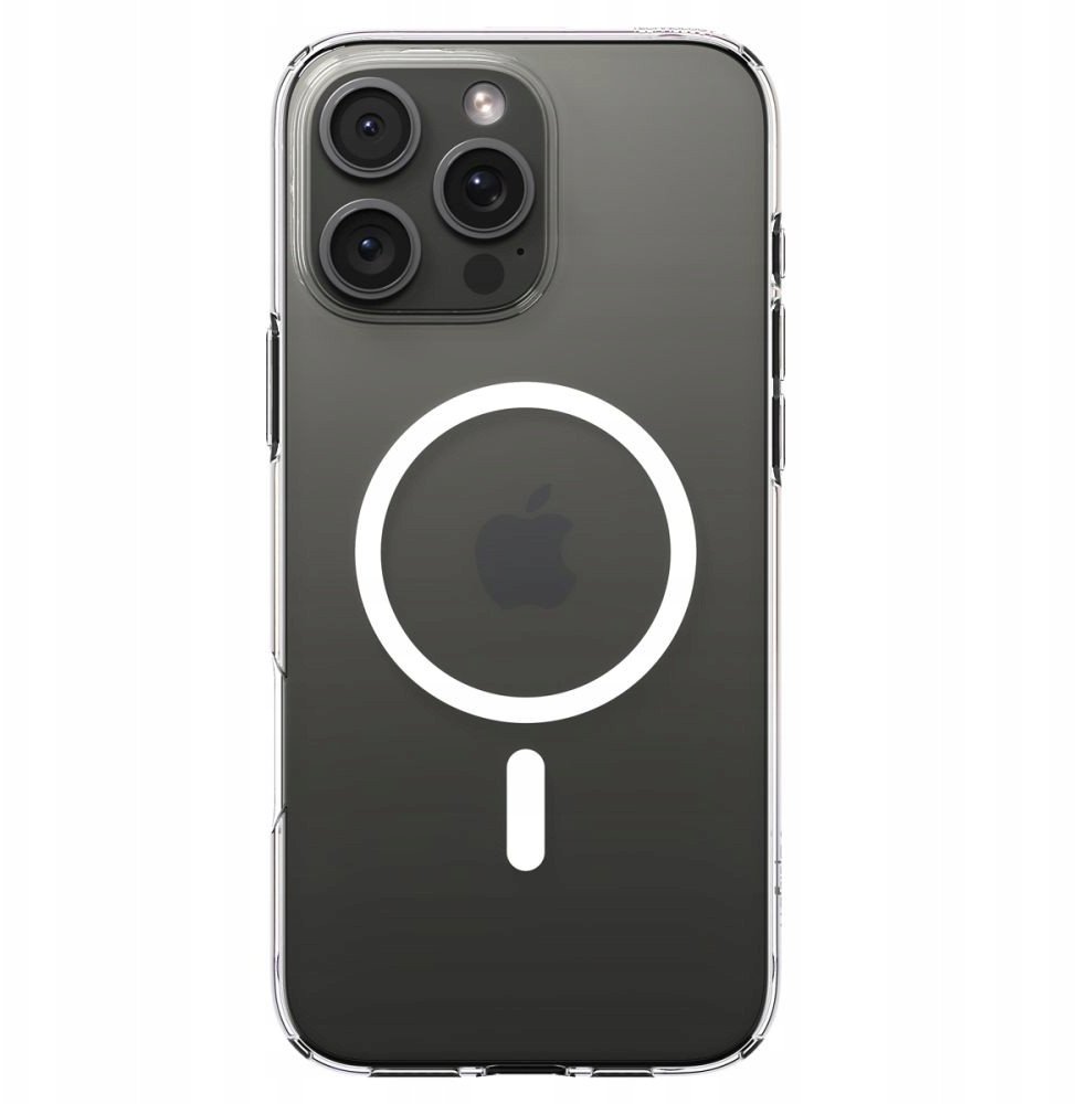 Mbulesë telefoni Spigen Liquid Crystal MagSafe, për iPhone 17 Pro Max, transparente, e bardhë