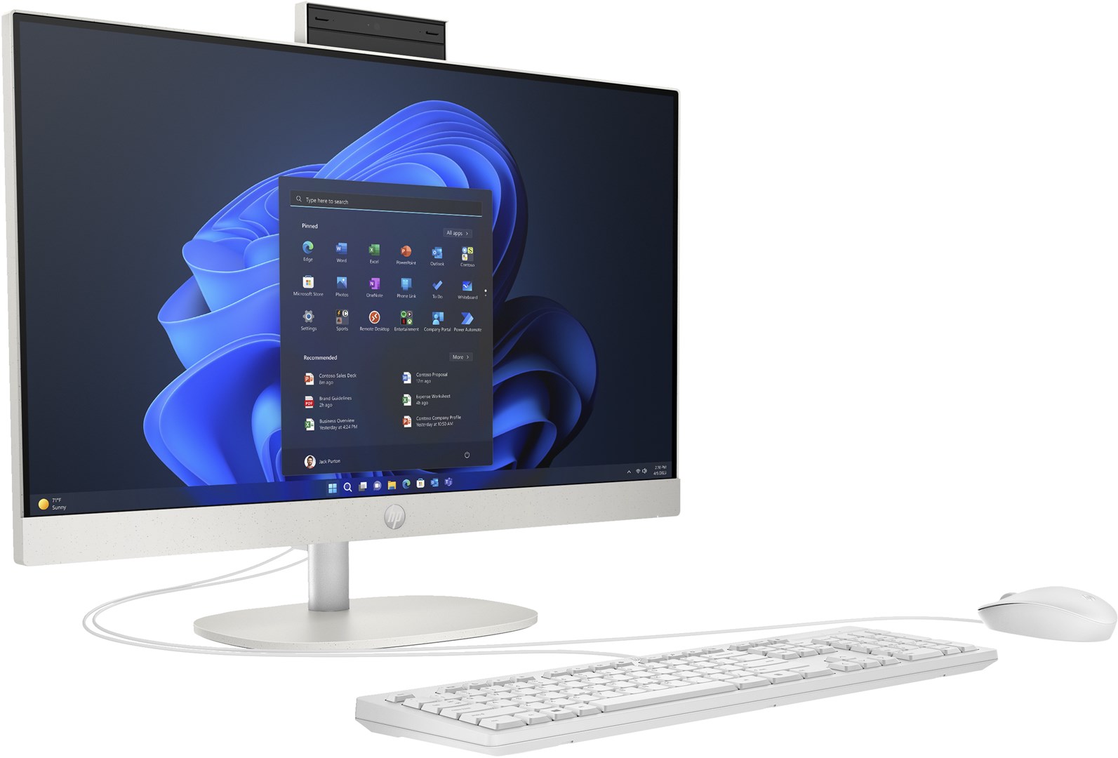 Kompjuter HP Pro 240 G10 All-in-One, i5, 512GB, i bardhë
