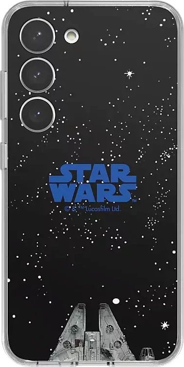 Futrollë mbrojtëse Samsung Frame Star Wars për Galaxy S23, kornizë, e zezë