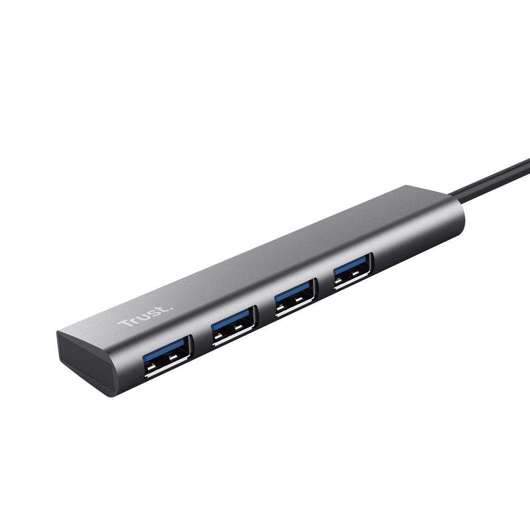 USB Hub Halyx, 4 porta USB 3.2 Gen1, 5Gbps, i argjendtë