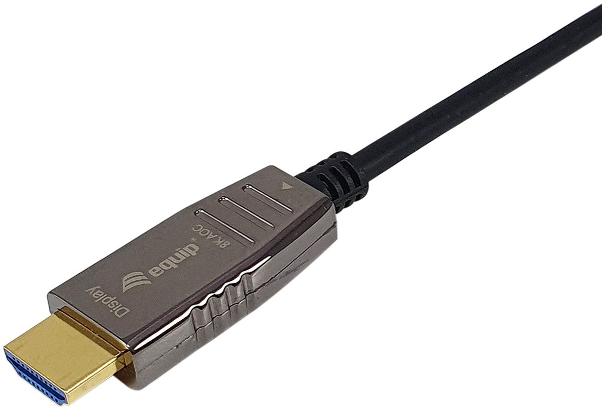 HDMI кабел Equip 2.1 Active Optical, 20 m, 8K 60Hz, црн