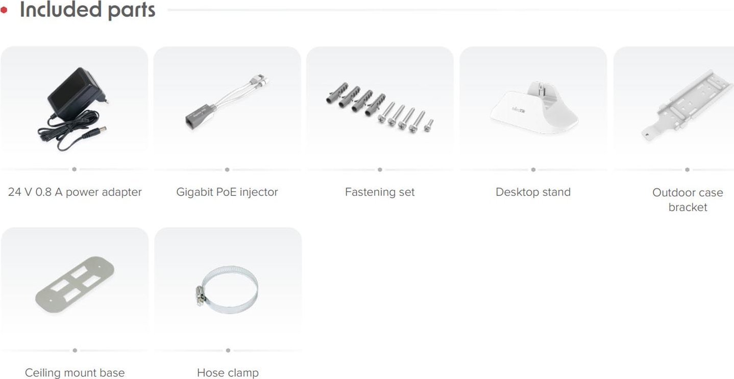 Ruter WiFi MikroTik wAP ax, Dual Band WiFi 6, 2x Gigabit Ethernet, i bardhë
