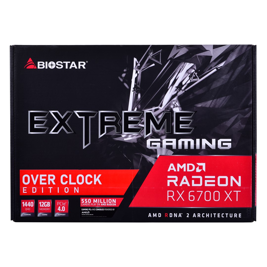 Kartë grafike Biostar AMD Radeon RX 6700 XT, OC, 12 GB GDDR6
