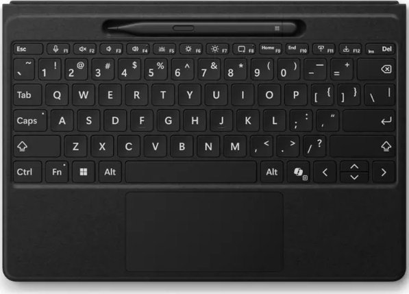 Tastierë Microsoft Surface Pro Keyboard, Bluetooth, me Surface Slim Pen 2, e zezë