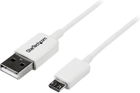 StarTech USB до Micro USB Кабел, 1 m, Бел