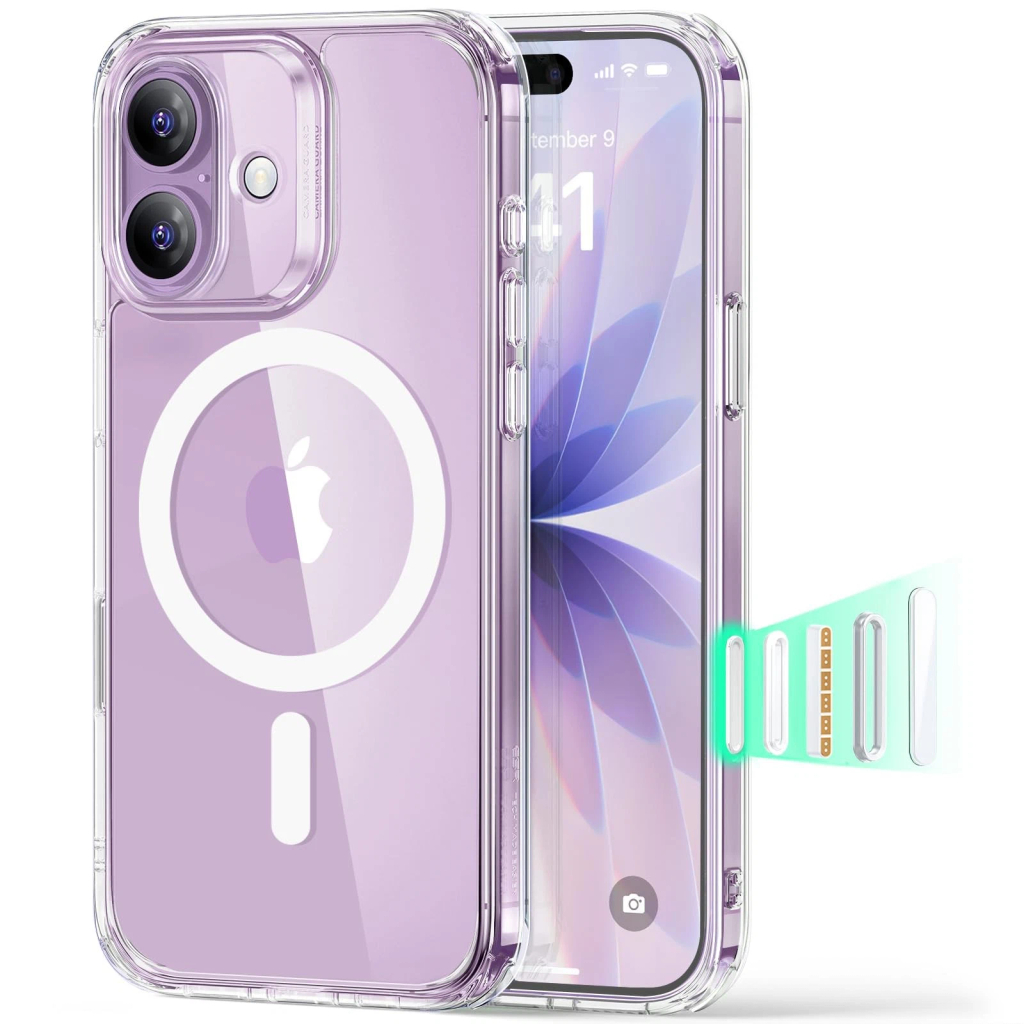 Mbrojtëse hibride për iPhone 17 ESR, transparente