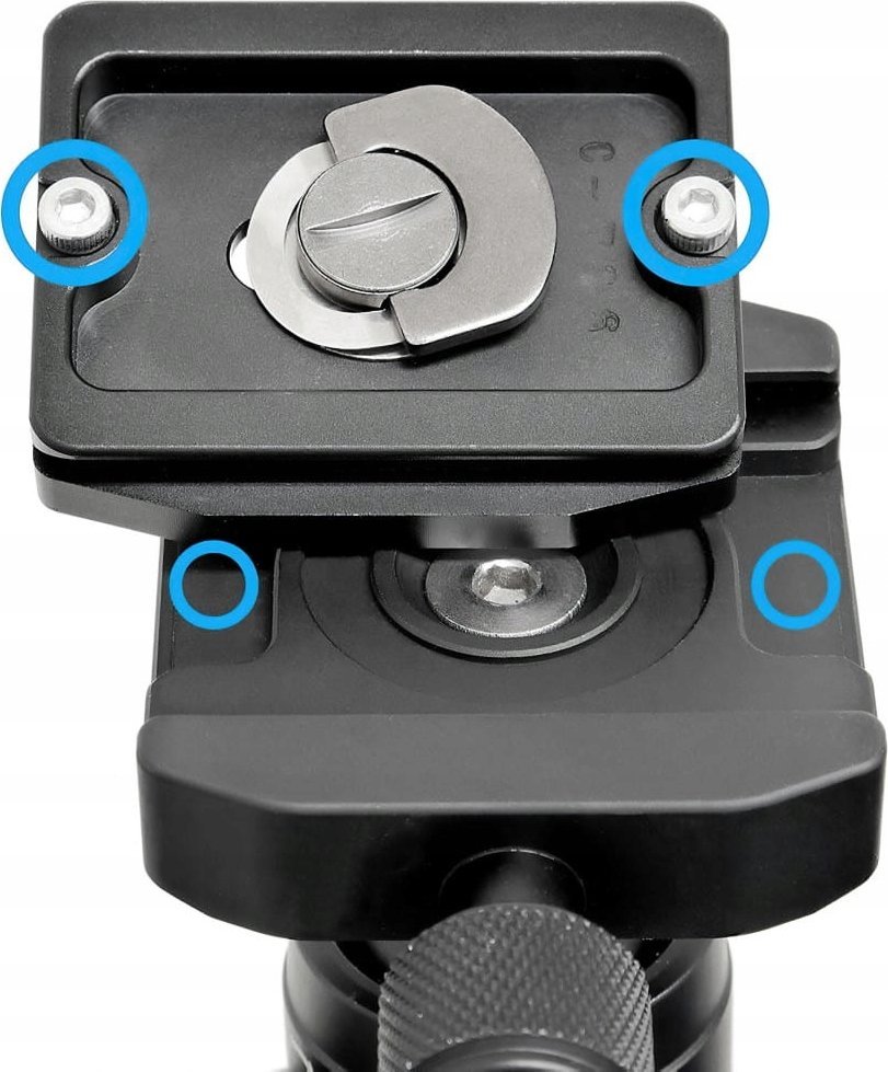 Tripod Velbon Coleman CV-3, alumin, kokë 3Way, blu