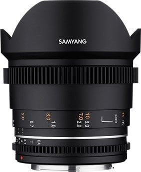 Lentë cine Samyang VDSLR 14mm T3.1 MK2, për Fujifilm X, e zezë