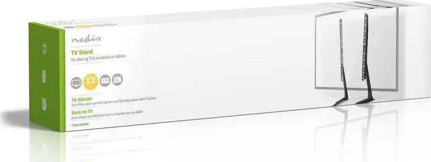 Stendë tavoline për TV dhe monitor Nedis, 13-70", deri 50kg, çelik, e zezë