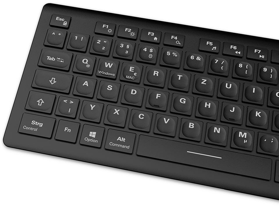 Tastierë Sharkoon Rubber Dome, layout DE, e zezë