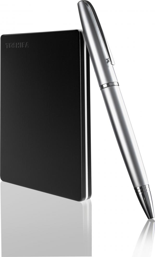 Hard disk i jashtëm Toshiba Canvio Slim, 2 TB, 2,5″, USB 3.2 Gen 1, i zi