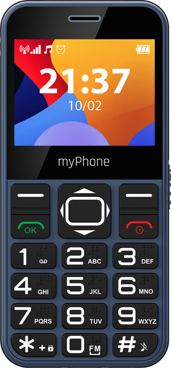 Мобилен myPhone HALO 3, 2,31", Single SIM, Сина боја + држач