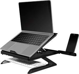 Qëndrim laptopi LogiLink AA0133, 9 pozicione rregullimi, 10-15.6", gri