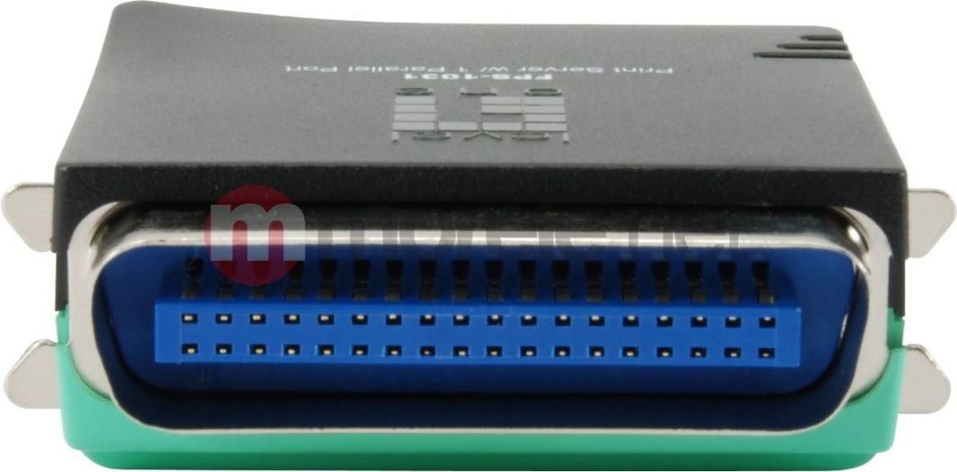 Print server LevelOne Parallel, Ethernet, për printer paralel, gri