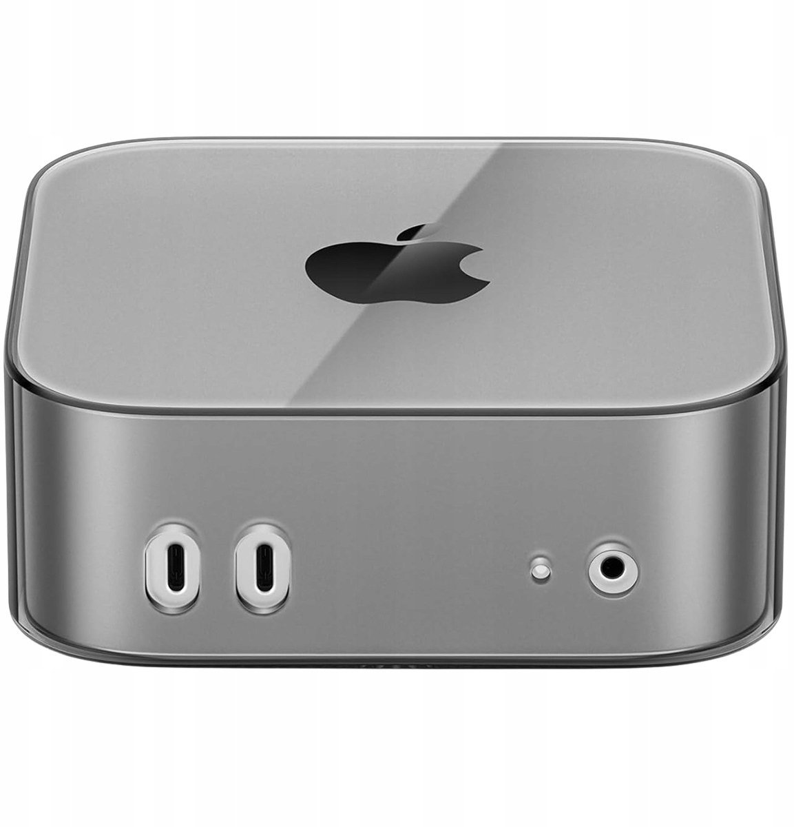 Kuti mbrojtëse Orico për Mac Mini M4, TPU transparente, e zezë