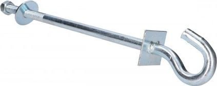 Grep kabllosh ExtraLink HOOK FOR HANGING BRACKETS 12/350mm, inoks, i argjendtë